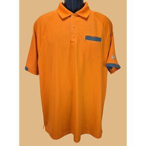 Under Armour Mens Loose Fit HeatGear Polo XL Orange